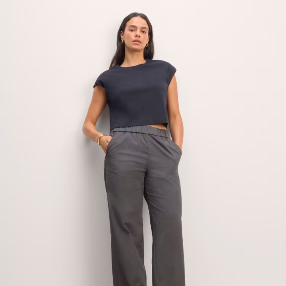 Everlane Easy Pants in grey.